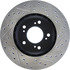 Centric 127.40028R Disc Brake Rotor Slotted Drilled Rotor