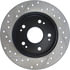 Centric 127.40040CL Disc Brake Rotor Sportstop Cryo Drilled & Slotted Rotor, Left