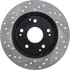 Centric 127.40042CL Disc Brake Rotor Sportstop Cryo Drilled & Slotted Rotor, Left