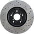 Centric 127.40046CR Disc Brake Rotor Sportstop Cryo Drilled & Slotted Rotor, Right