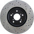 127.40046R by CENTRIC - Slotted Drilled Rotor