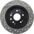 Centric 127.40047CR Disc Brake Rotor Sportstop Cryo Drilled & Slotted Rotor, Right
