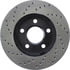 Centric 128.62057CL Disc Brake Rotor Sportstop Cryo Sport Drilled Rotor, Left