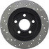 Centric 128.62064CL Disc Brake Rotor Sportstop Cryo Sport Drilled Rotor, Left