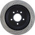 128.62071L by CENTRIC - Sport Cross Drilled Brake Rotor, Left