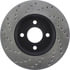Centric 128.62072CL Disc Brake Rotor Sportstop Cryo Sport Drilled Rotor, Left