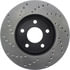 Centric 128.62095CL Disc Brake Rotor Sportstop Cryo Sport Drilled Rotor, Left