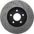Centric 128.62095R Disc Brake Rotor Cross Drilled Rotor