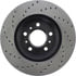 Centric 128.62098CL Disc Brake Rotor Sportstop Cryo Sport Drilled Rotor, Left