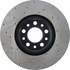Centric 128.63080L Disc Brake Rotor Sport Cross Drilled Brake Rotor, Left