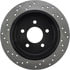 Centric 128.65052CL Disc Brake Rotor Sportstop Cryo Sport Drilled Rotor, Left