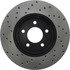 128.65107L by CENTRIC - Cross Drilled Rotor