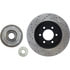 Centric 128.65128L Disc Brake Rotor and Hub Assembly Cross Drilled Rotor
