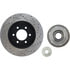 Centric 128.65128CR Disc Brake Rotor and Hub Assembly Sportstop Cryo Sport Drilled Rotor, Right
