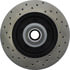 Centric 128.66025CL Disc Brake Rotor and Hub Assembly Sportstop Cryo Sport Drilled Rotor, Left