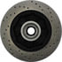 Centric 128.66027CR Disc Brake Rotor and Hub Assembly Sportstop Cryo Sport Drilled Rotor, Right