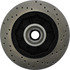 Centric 128.66027R Disc Brake Rotor and Hub Assembly Cross Drilled Rotor