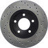 128.67049R by CENTRIC - Cross Drilled Rotor