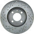 227.33023L by CENTRIC - Select Sport Drilled & Slotted Rotor, Left