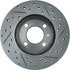 227.33023R by CENTRIC - Select Sport Drilled & Slotted Rotor, Right