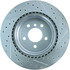 227.34080R by CENTRIC - Select Sport Drilled & Slotted Rotor, Right