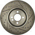 227.34101 by CENTRIC - C-Tek Standard Drilled and Slotted Brake Rotor