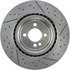 227.34114 by CENTRIC - C-Tek Standard Drilled and Slotted Brake Rotor