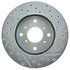 227.40039R by CENTRIC - Select Sport Drilled & Slotted Rotor, Right