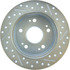 227.40040R by CENTRIC - Select Sport Drilled & Slotted Rotor, Right