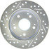 227.40042L by CENTRIC - Select Sport Drilled & Slotted Rotor, Left