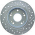 227.40055R by CENTRIC - Select Sport Drilled & Slotted Rotor, Right