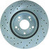 227.40057L by CENTRIC - Select Sport Drilled & Slotted Rotor, Left