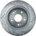 227.40068R by CENTRIC - Select Sport Drilled & Slotted Rotor, Right