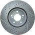 227.40071L by CENTRIC - Select Sport Drilled & Slotted Rotor, Left