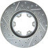 227.42063L by CENTRIC - Select Sport Drilled & Slotted Rotor, Left