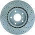 227.42074R by CENTRIC - Select Sport Drilled & Slotted Rotor, Right