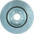 227.42076L by CENTRIC - Select Sport Drilled & Slotted Rotor, Left