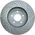 227.42075R by CENTRIC - Select Sport Drilled & Slotted Rotor, Right