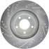 227.42080L by CENTRIC - Select Sport Drilled & Slotted Rotor, Left