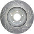 227.42080R by CENTRIC - Select Sport Drilled & Slotted Rotor, Right