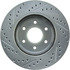 227.42085L by CENTRIC - Select Sport Drilled & Slotted Rotor, Left