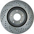 227.42096R by CENTRIC - Select Sport Drilled & Slotted Rotor, Right