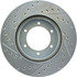 227.44044L by CENTRIC - Select Sport Drilled & Slotted Rotor, Left