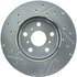 227.44064L by CENTRIC - Select Sport Drilled & Slotted Rotor, Left