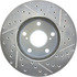 227.44079R by CENTRIC - Select Sport Drilled & Slotted Rotor, Right
