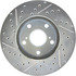 227.44079L by CENTRIC - Select Sport Drilled & Slotted Rotor, Left