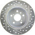 227.44080R by CENTRIC - Select Sport Drilled & Slotted Rotor, Right