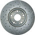 227.44083R by CENTRIC - Select Sport Drilled & Slotted Rotor, Right