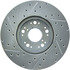 227.44083L by CENTRIC - Select Sport Drilled & Slotted Rotor, Left