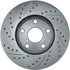 227.44121L by CENTRIC - Select Sport Drilled & Slotted Rotor, Left